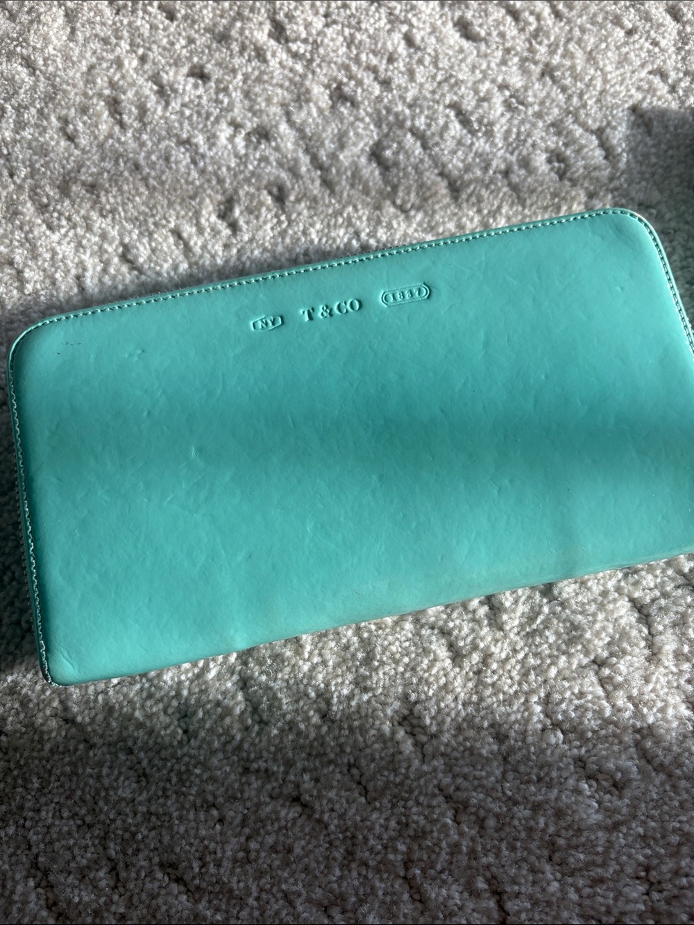 Tiffany & Co. Turquoise Zip Wallet